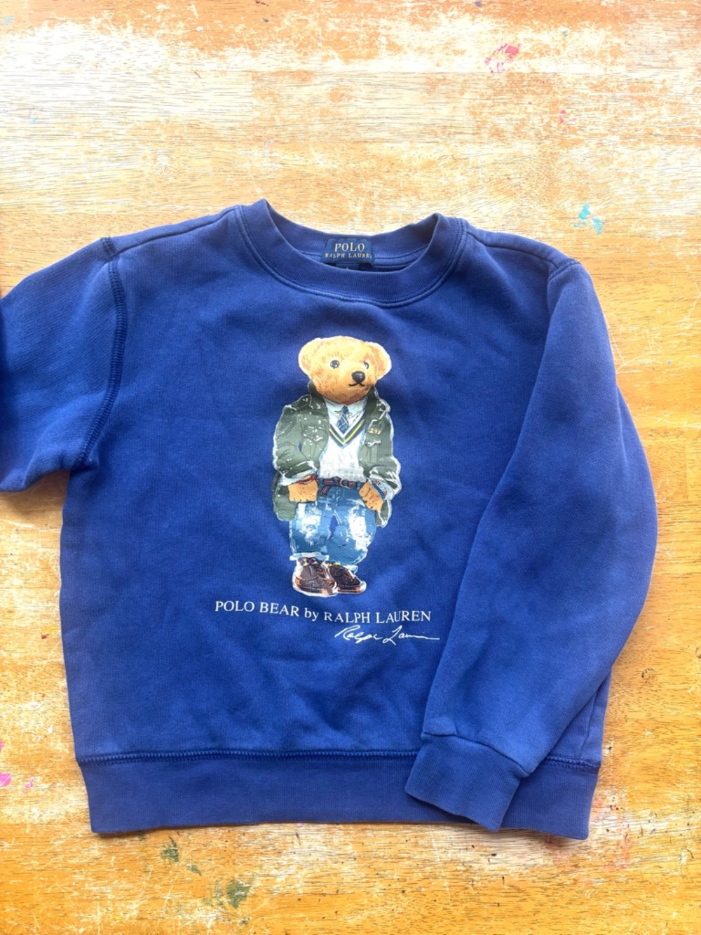 Ralph Lauren Polo Bear Navy Crewneck Sweater - li
